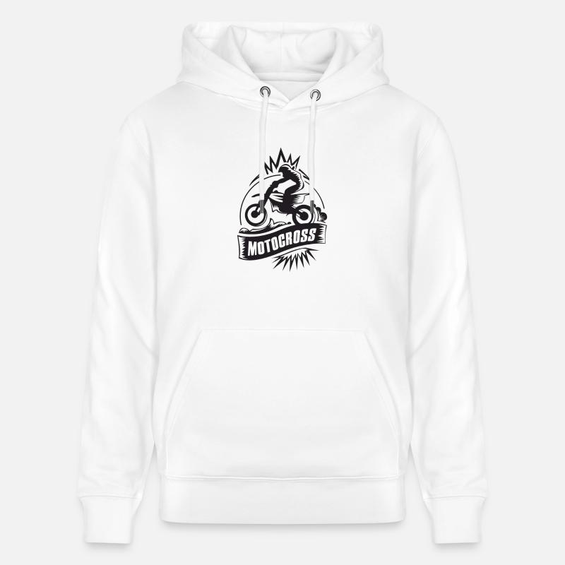 motocross - Sweat à capuche bio CRUISER Stanley/Stella Unisexe - blanc