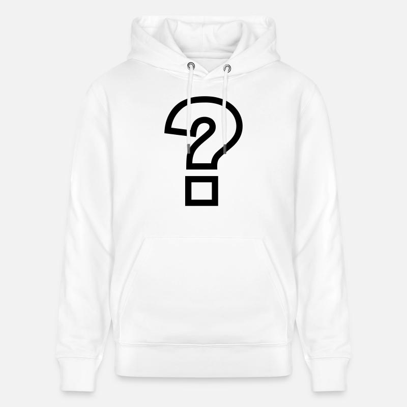 Point d'interrogation - Sweat à capuche bio CRUISER Stanley/Stella Unisexe - blanc