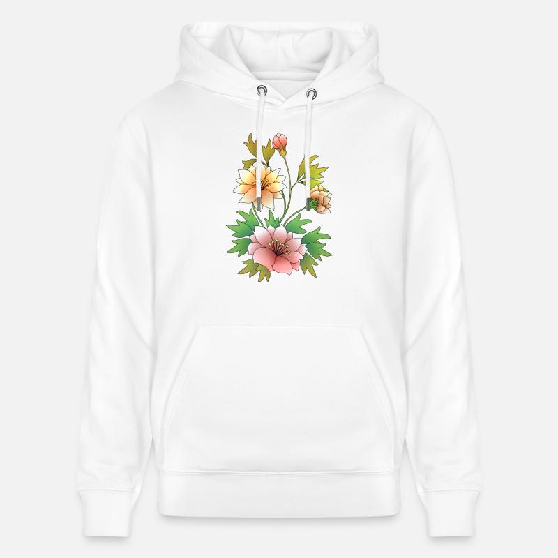 Fleur - Sweat à capuche bio CRUISER Stanley/Stella Unisexe - blanc