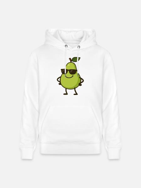 birne comic cool - Stanley/Stella Unisex Bio-Hoodie CRUISER  - Weiß