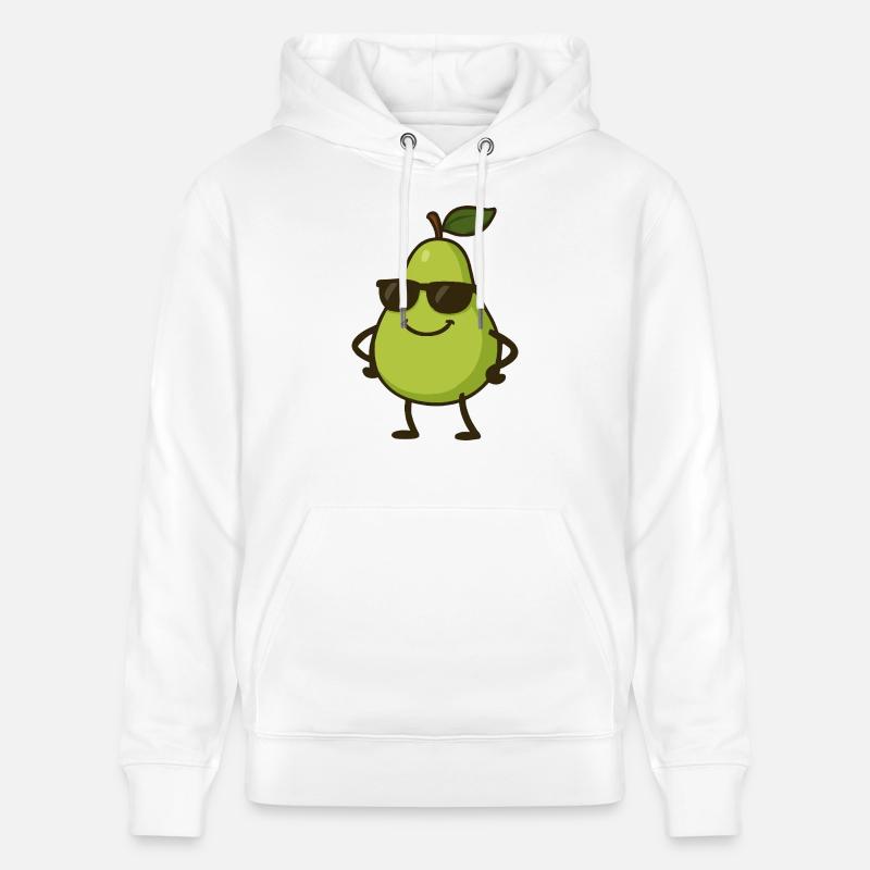 birne comic cool - Stanley/Stella Unisex Bio-Hoodie CRUISER  - Weiß