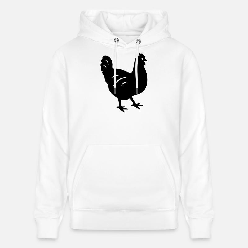 poulet - Sweat à capuche bio CRUISER Stanley/Stella Unisexe - blanc