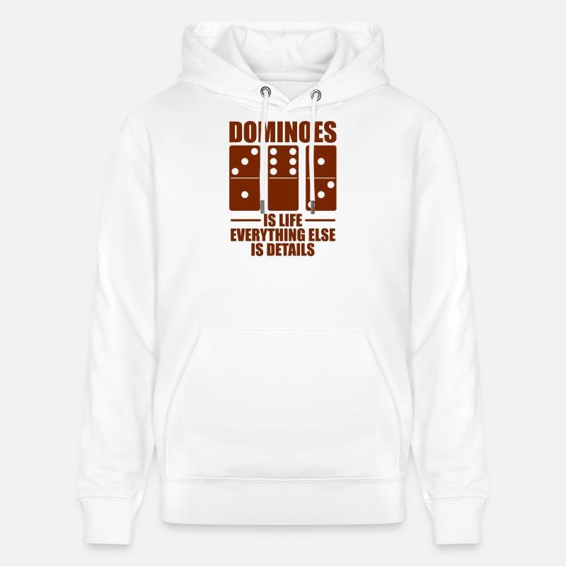 Conception de domino - Sweat à capuche bio CRUISER Stanley/Stella Unisexe - blanc
