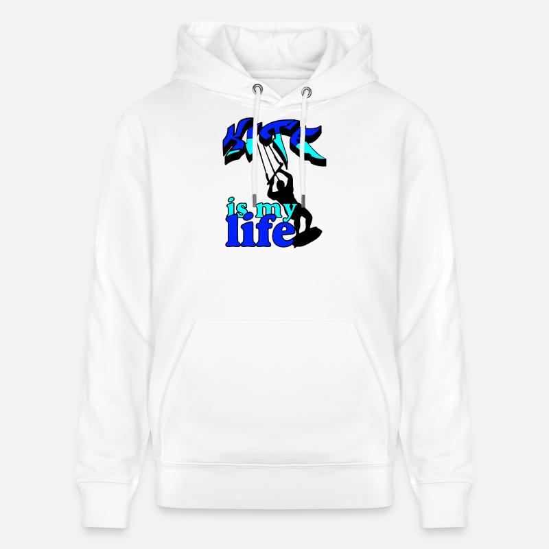 King is my life Graffiti - Sweat à capuche bio CRUISER Stanley/Stella Unisexe - blanc