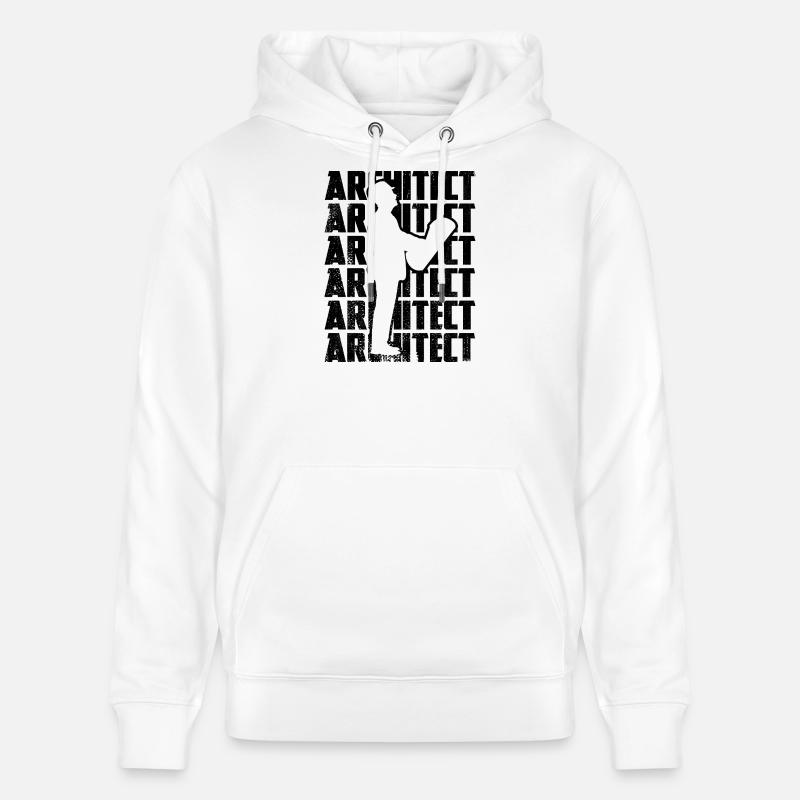 architecte - Sweat à capuche bio CRUISER Stanley/Stella Unisexe - blanc