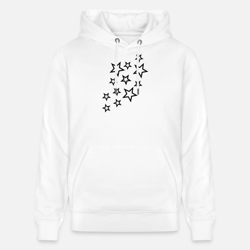 sterne und sternchen - Sweat à capuche bio CRUISER Stanley/Stella Unisexe - blanc
