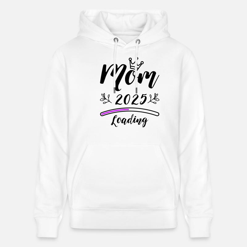 Mama 2025 Mom Loading - Stanley/Stella Unisex Bio-Hoodie CRUISER - Weiß