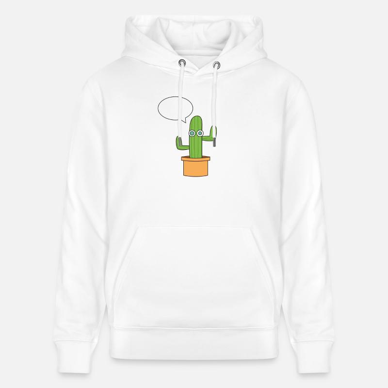 Le cactus. - Sweat à capuche bio CRUISER Stanley/Stella Unisexe - blanc