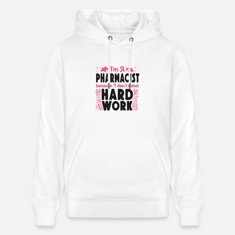 Technicien en pharmacie - Sweat à capuche bio CRUISER Stanley/Stella Unisexe - blanc