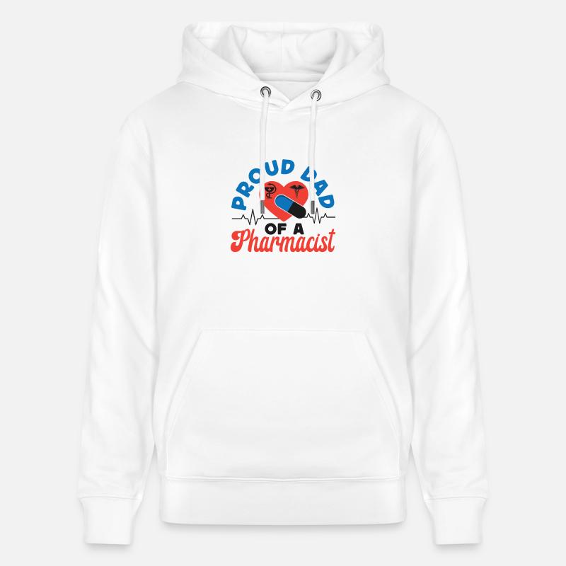 Technicien en pharmacie - Sweat à capuche bio CRUISER Stanley/Stella Unisexe - blanc