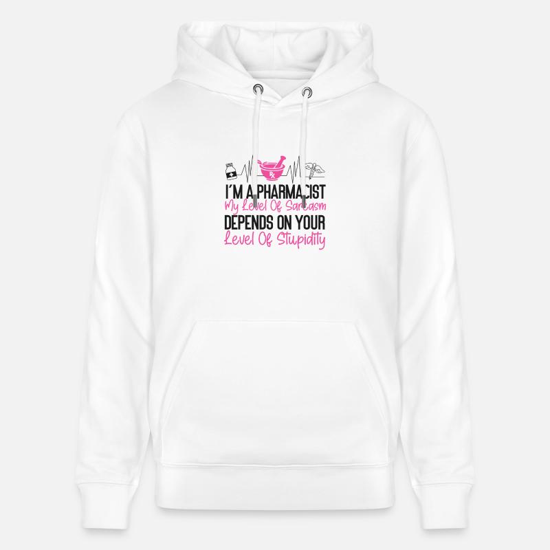 Technicien en pharmacie - Sweat à capuche bio CRUISER Stanley/Stella Unisexe - blanc