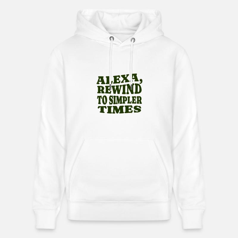 Alexa, Passez au week-end - Sweat à capuche bio CRUISER Stanley/Stella Unisexe - blanc