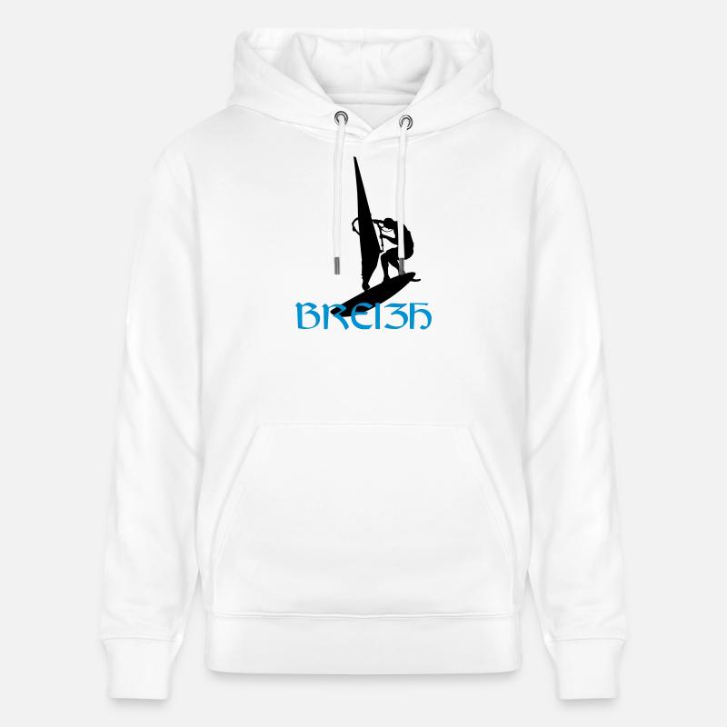 Windsurfen / Windsurfer / Windsurf / Windsurfing - Stanley/Stella Unisex Bio-Hoodie CRUISER  - Weiß