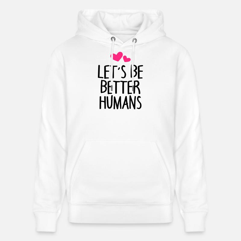 Homme Peuple Terre Dicton - Sweat à capuche bio CRUISER Stanley/Stella Unisexe - blanc