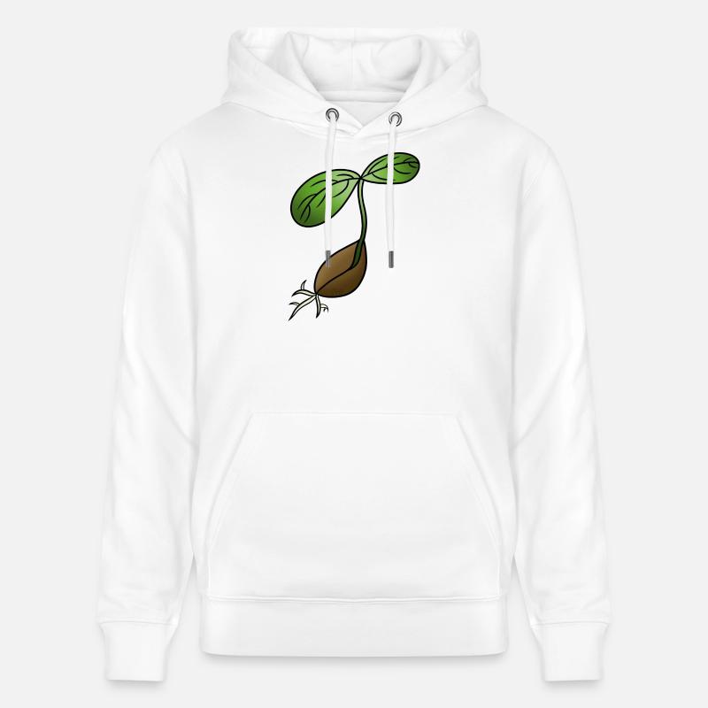 Gérmination ! Par Pousse2Bambou ! - Sweat à capuche bio CRUISER Stanley/Stella Unisexe - blanc