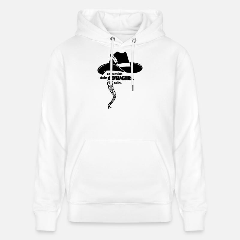 Fasching Cowboy Kuhmädchen Karneval Party - Stanley/Stella Unisex Bio-Hoodie CRUISER  - Weiß