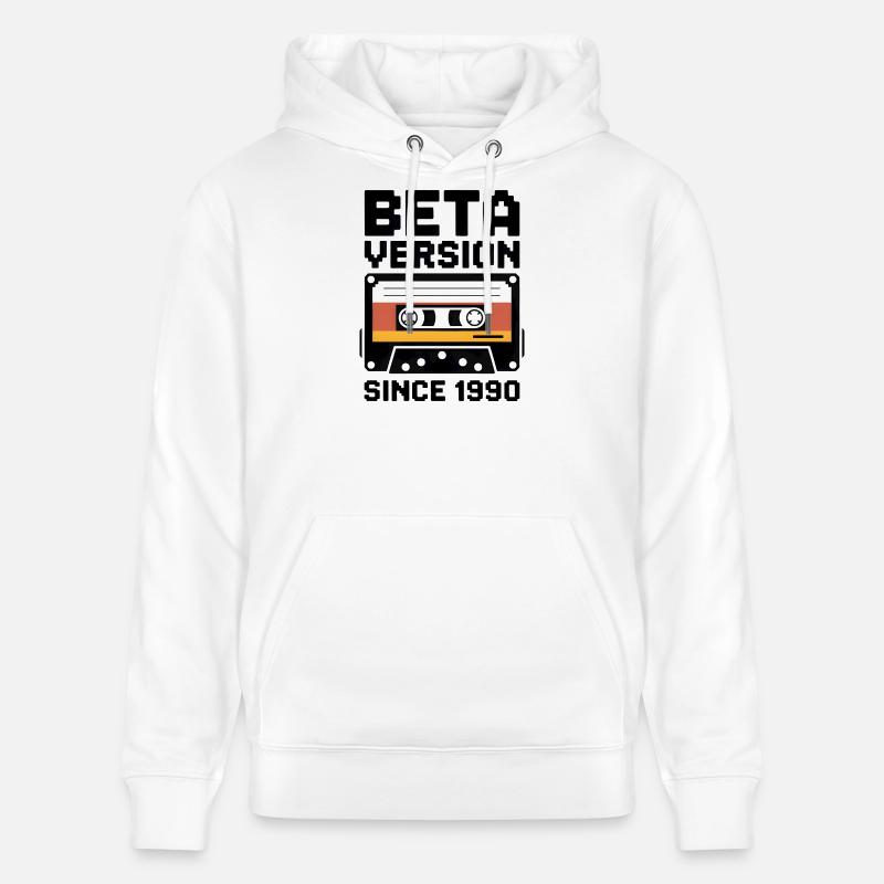 Conception d’impression de cassette rétro - Sweat à capuche bio CRUISER Stanley/Stella Unisexe - blanc
