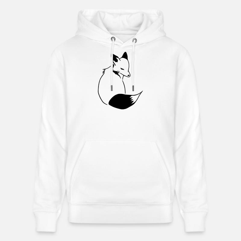 Fox Comic : intelligent, style Foxy & Manga - Sweat à capuche bio CRUISER Stanley/Stella Unisexe - blanc
