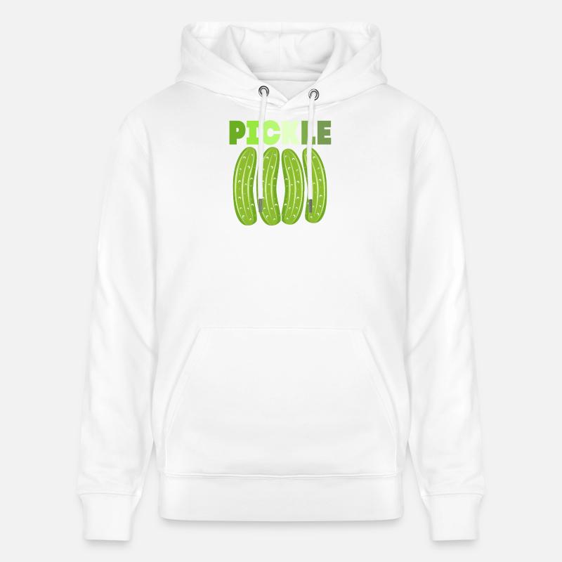 Cornichon concombre - Sweat à capuche bio CRUISER Stanley/Stella Unisexe - blanc