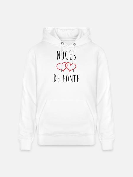 Fonte-Hochzeit 73 Jahre Ehe - Stanley/Stella Unisex Bio-Hoodie CRUISER - Weiß
