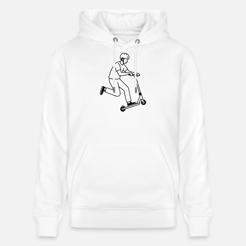 Trottinette cascade - Sweat à capuche bio CRUISER Stanley/Stella Unisexe - blanc