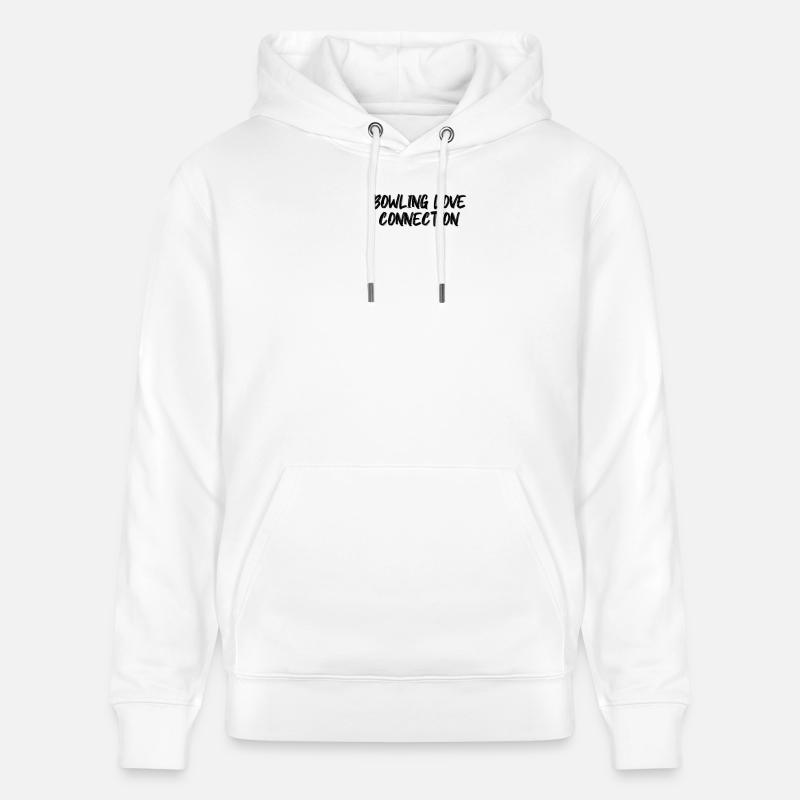Bowling - Connexion amoureuse du bowling - Sweat à capuche bio CRUISER Stanley/Stella Unisexe - blanc
