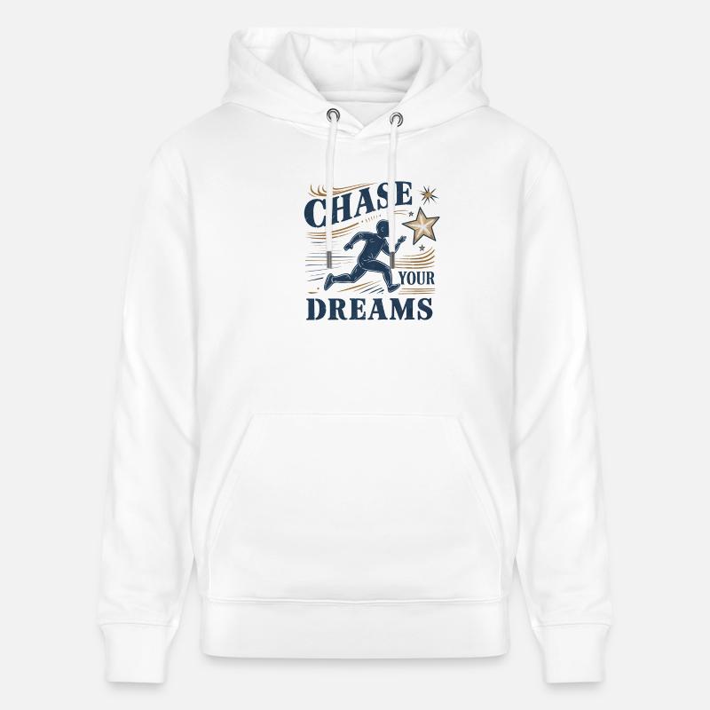 Poursuivez vos rêves - Sweat à capuche bio CRUISER Stanley/Stella Unisexe - blanc