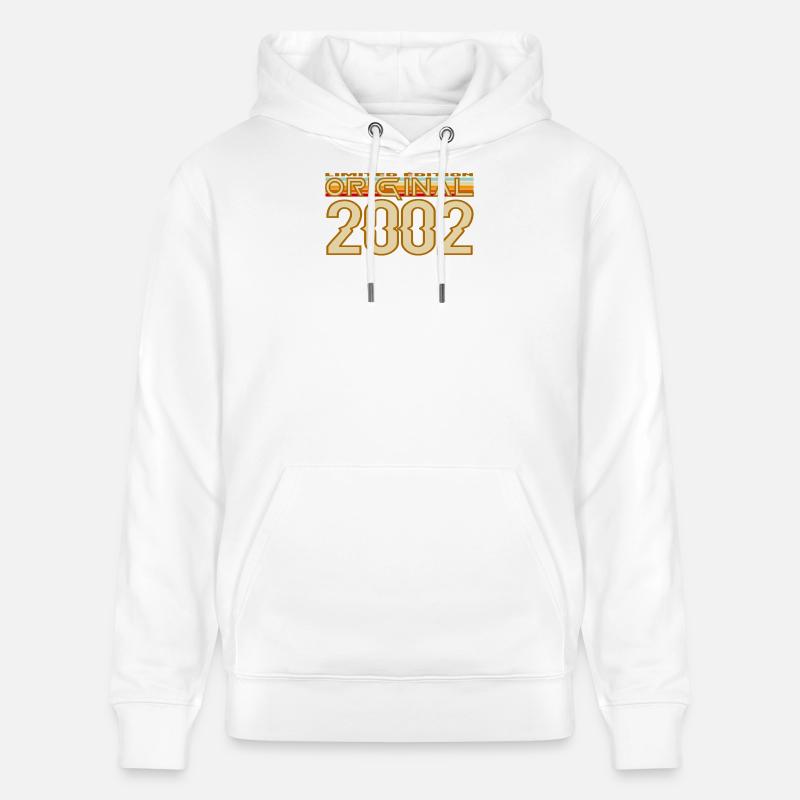 Original 2002 Retro Logo - Sweat à capuche bio CRUISER Stanley/Stella Unisexe - blanc