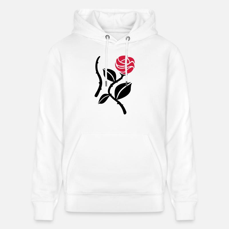 Roses - Sweat à capuche bio CRUISER Stanley/Stella Unisexe - blanc