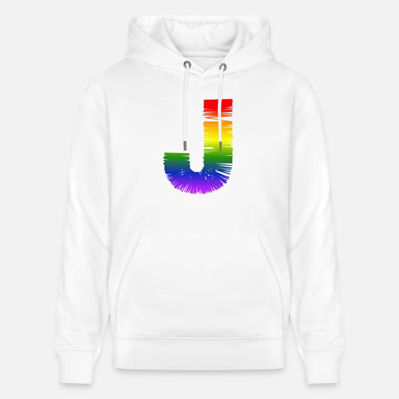 arc-en-J - Sweat à capuche bio CRUISER Stanley/Stella Unisexe - blanc