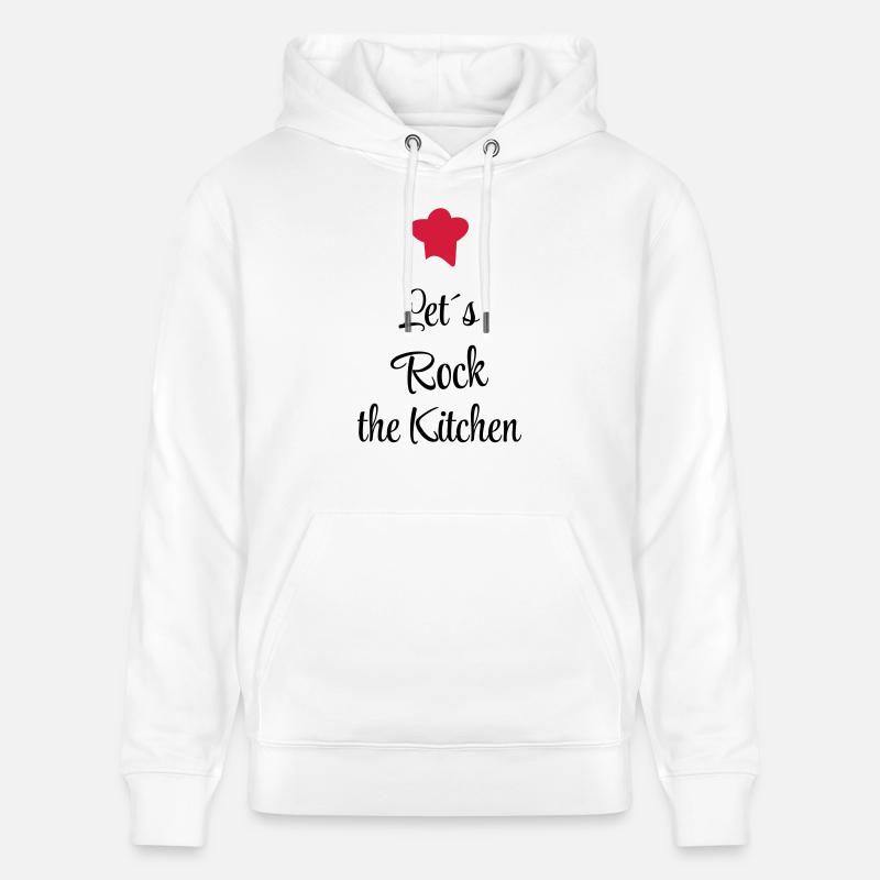 cuisinier - Sweat à capuche bio CRUISER Stanley/Stella Unisexe - blanc