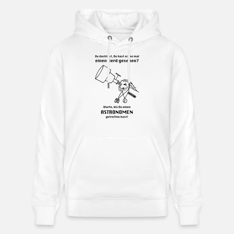 Astronome - Sweat à capuche bio CRUISER Stanley/Stella Unisexe - blanc