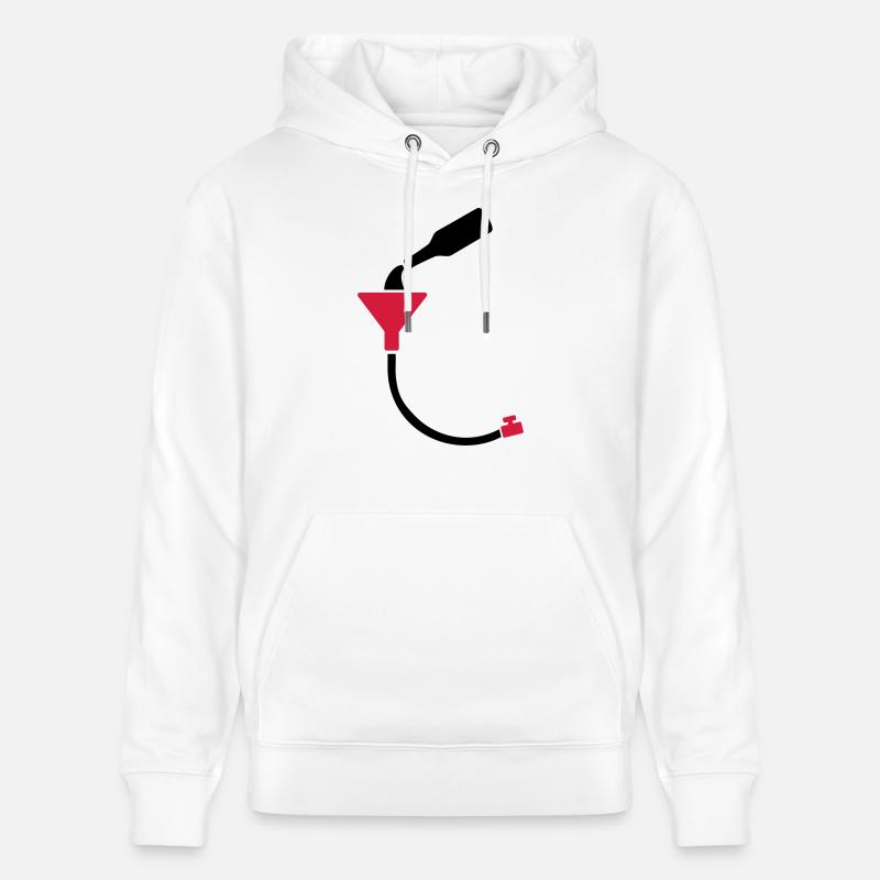 Bier Bong - Stanley/Stella Unisex Bio-Hoodie CRUISER  - Weiß