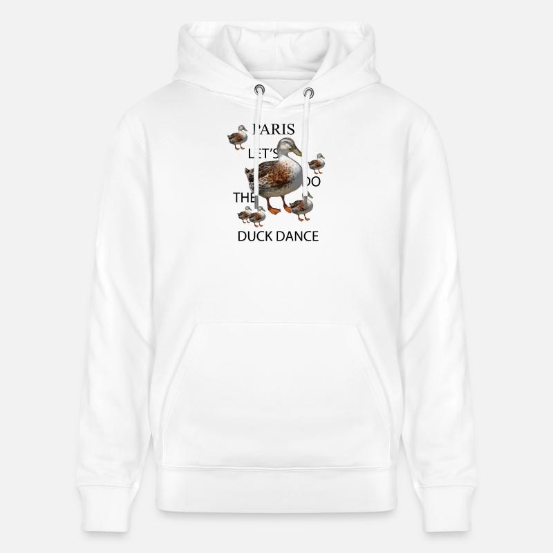 Danse du canard - Sweat à capuche bio CRUISER Stanley/Stella Unisexe - blanc