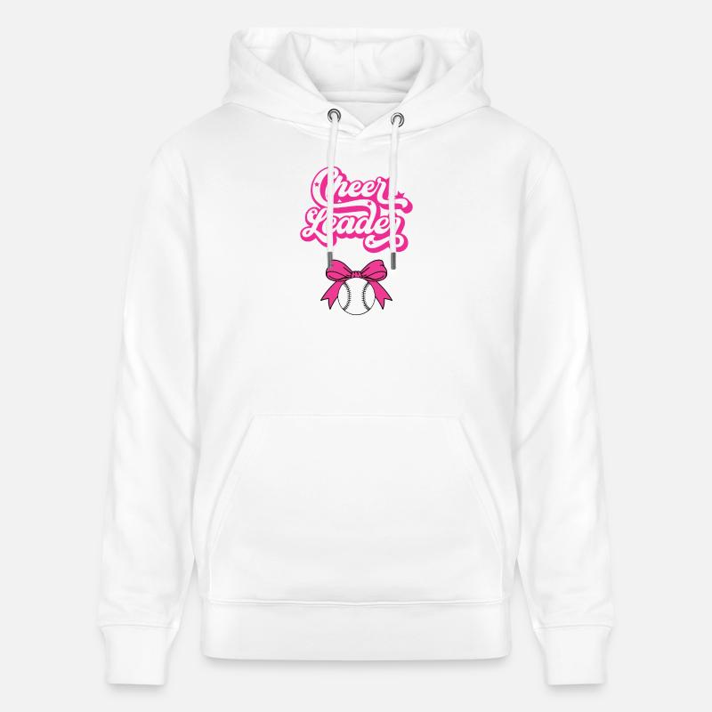 Cheer Leader Bow Baseball Pink - Sweat à capuche bio CRUISER Stanley/Stella Unisexe - blanc