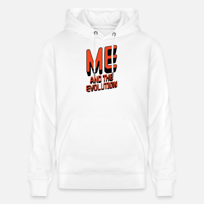 Moi et l’évolution - Sweat à capuche bio CRUISER Stanley/Stella Unisexe - blanc