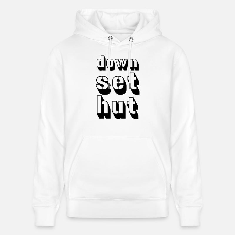 down_set_hut - Stanley/Stella Unisex Bio-Hoodie CRUISER  - Weiß