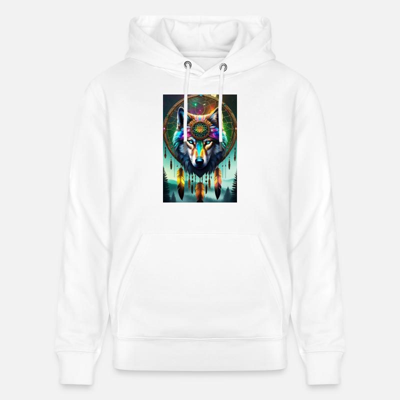 Wolf on your Side - Stanley/Stella Unisex Bio-Hoodie CRUISER  - Weiß