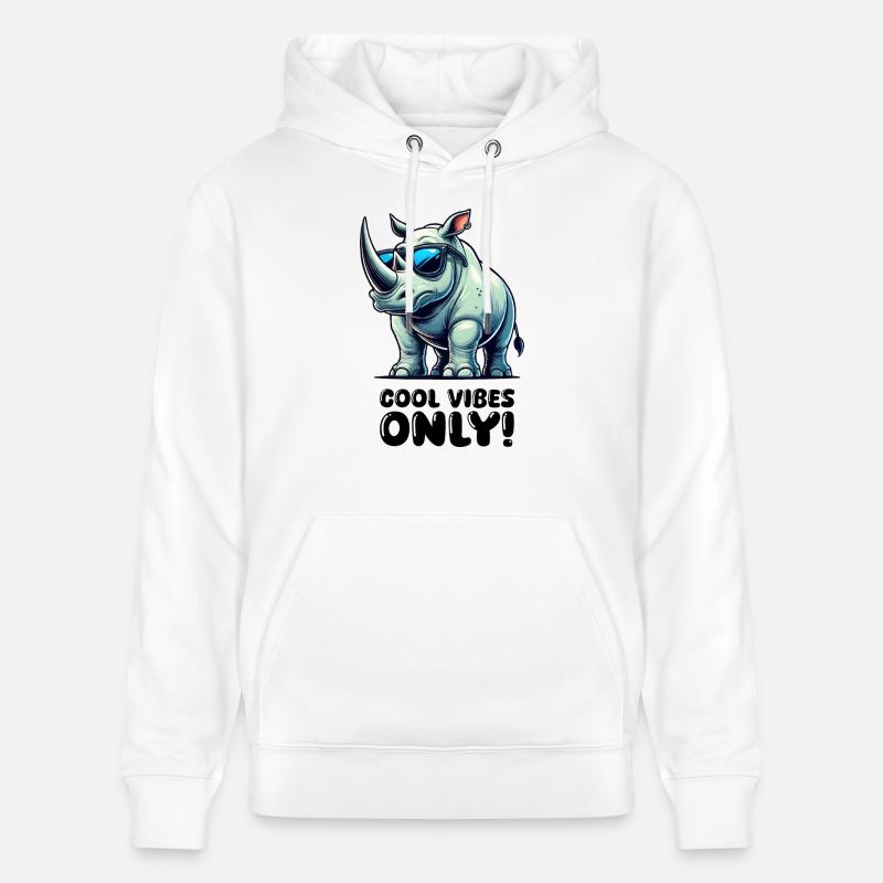 nashorn comic - Stanley/Stella Unisex Bio-Hoodie CRUISER  - Weiß
