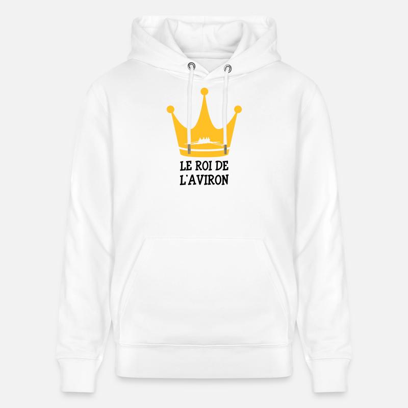 Le Roi de l'Aviron - Sweat à capuche bio CRUISER Stanley/Stella Unisexe - blanc