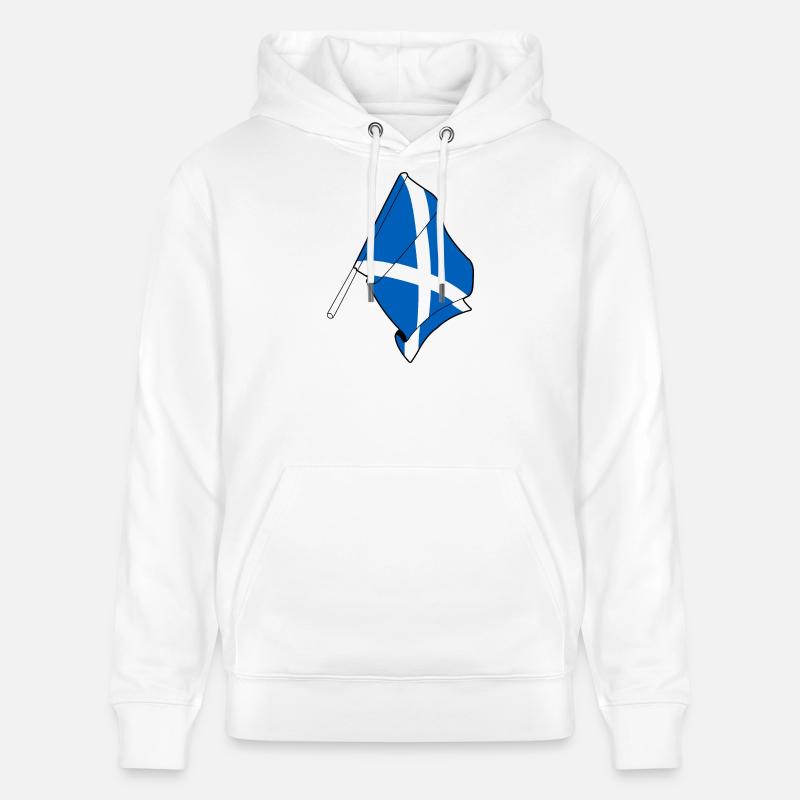 Drapeau Ecosse - Sweat à capuche bio CRUISER Stanley/Stella Unisexe - blanc