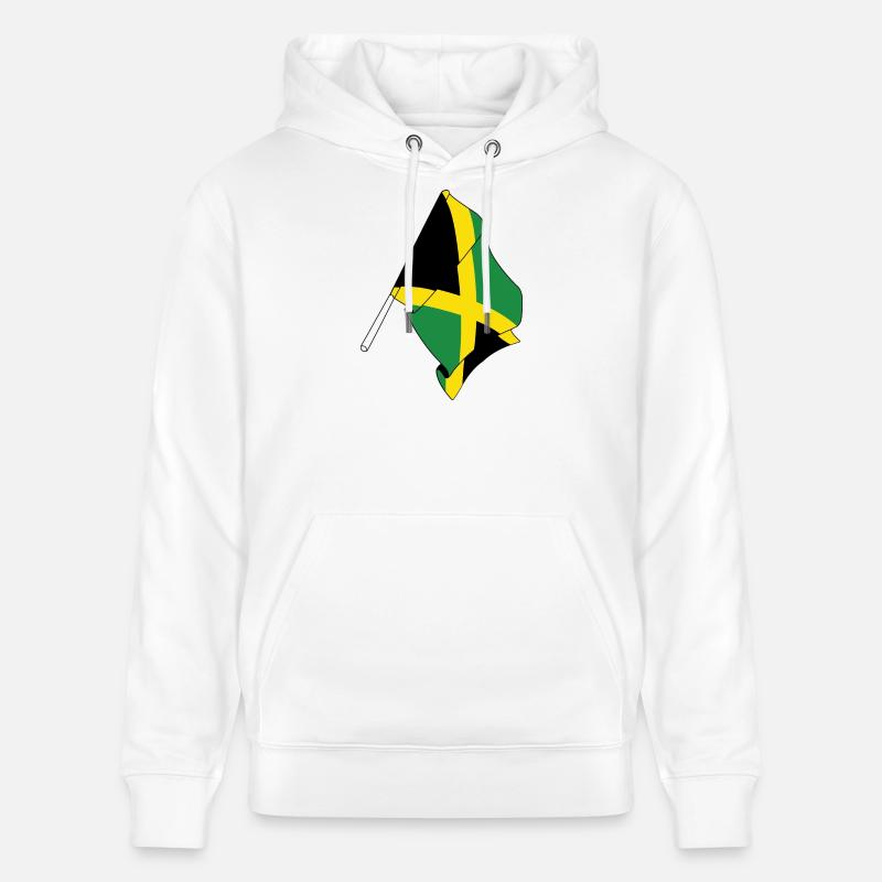 Drapeau de la Jamaïque - Sweat à capuche bio CRUISER Stanley/Stella Unisexe - blanc
