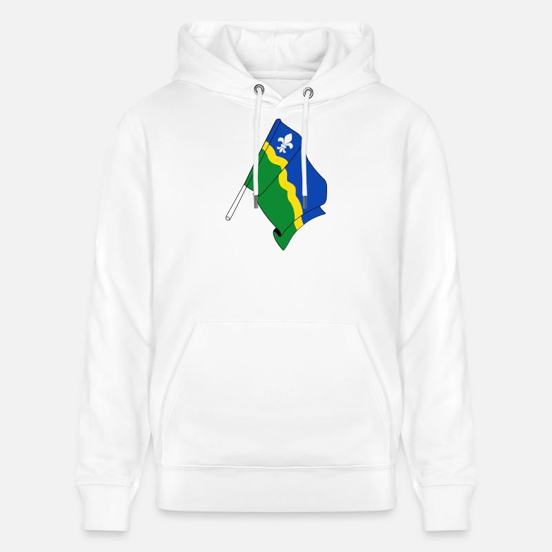 Drapeau de la province du Flevoland - Sweat à capuche bio CRUISER Stanley/Stella Unisexe - blanc