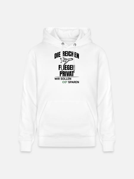 Abstract CO2 Climate Protection Design - Stanley/Stella CRUISER Unisex Organic Hoodie - white