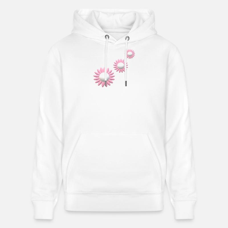 Fleur... - Sweat à capuche bio CRUISER Stanley/Stella Unisexe - blanc