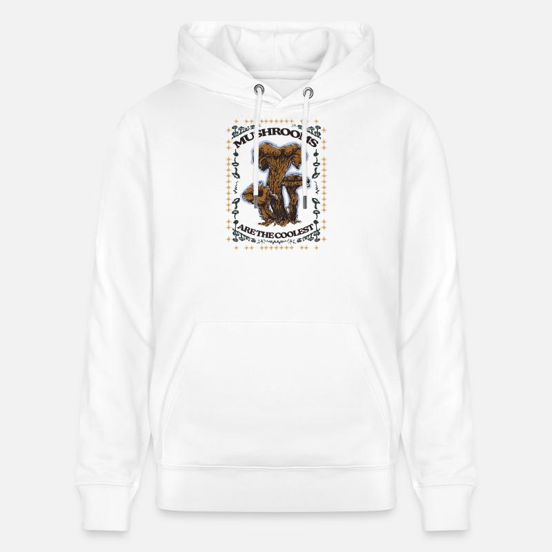LES CHAMPIGNONS SONT LES PLUS COOL - Sweat à capuche bio CRUISER Stanley/Stella Unisexe - blanc