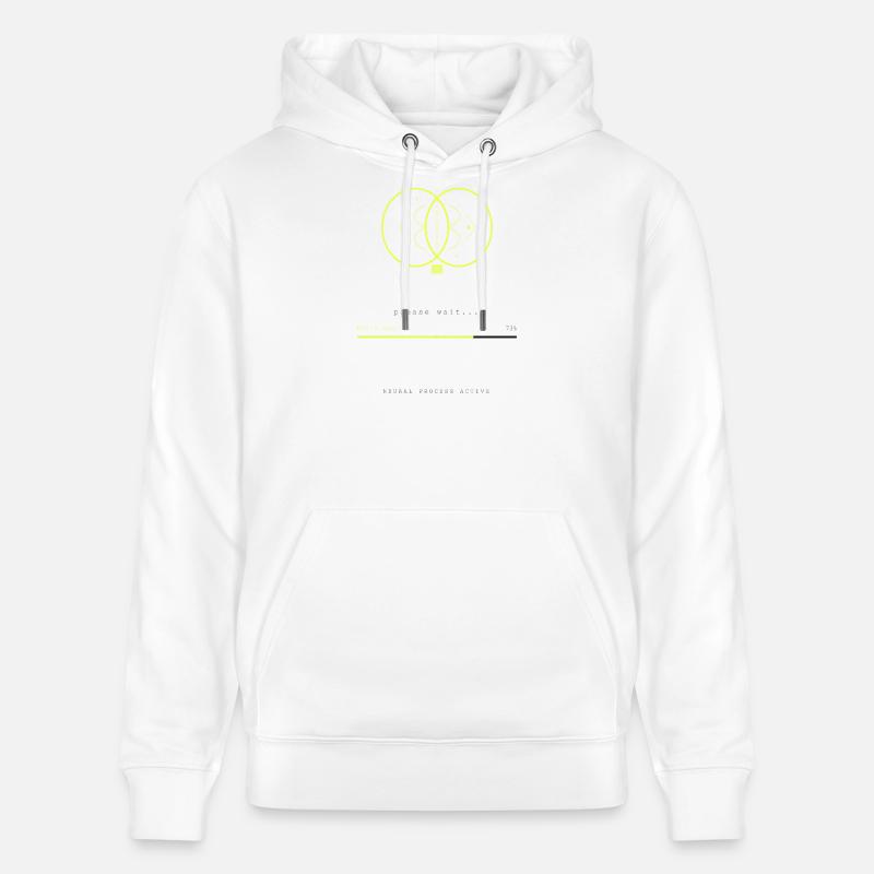 BRAIN.EXE IS LOADING - Stanley/Stella CRUISER Unisex Organic Hoodie - white