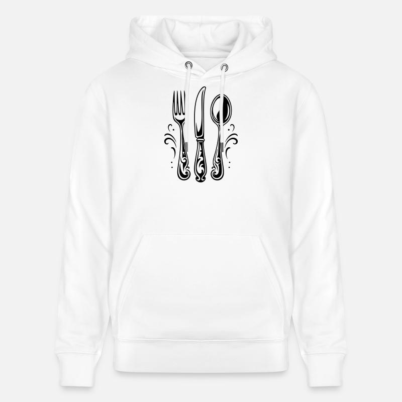 couverts de table - Sweat à capuche bio CRUISER Stanley/Stella Unisexe - blanc