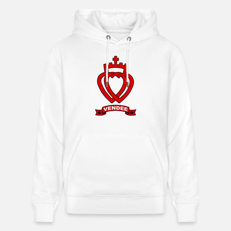 vendée coeurs - Sweat à capuche bio CRUISER Stanley/Stella Unisexe - blanc