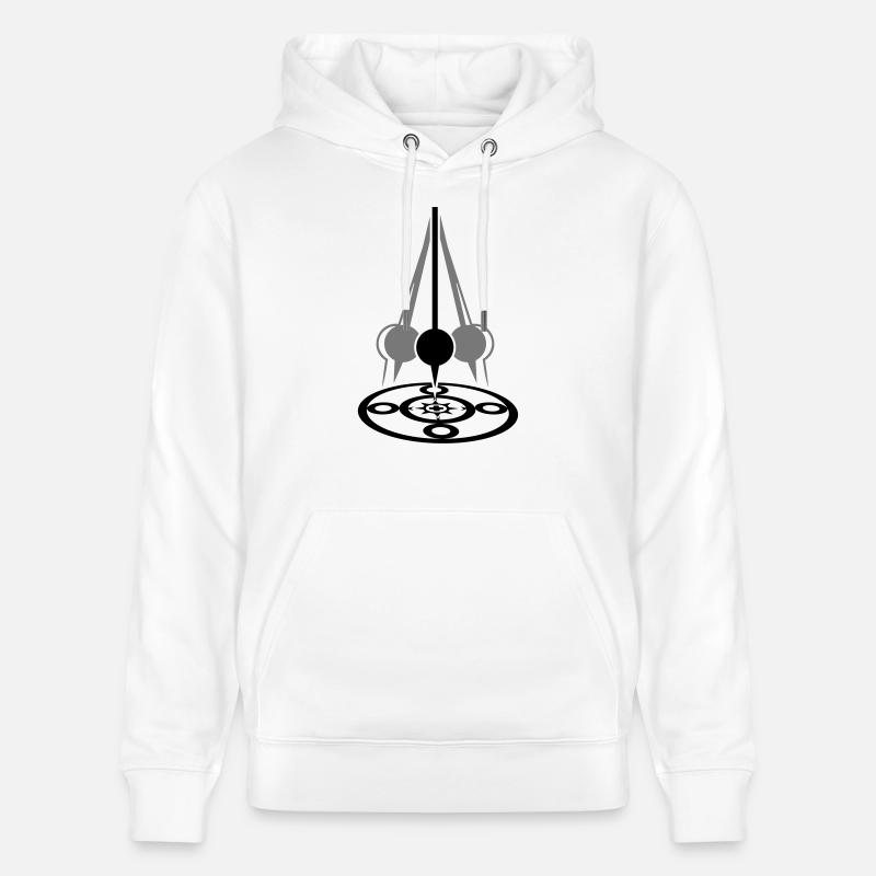 Foucault's pendulum (2c) - Stanley/Stella Unisex Bio-Hoodie CRUISER  - Weiß